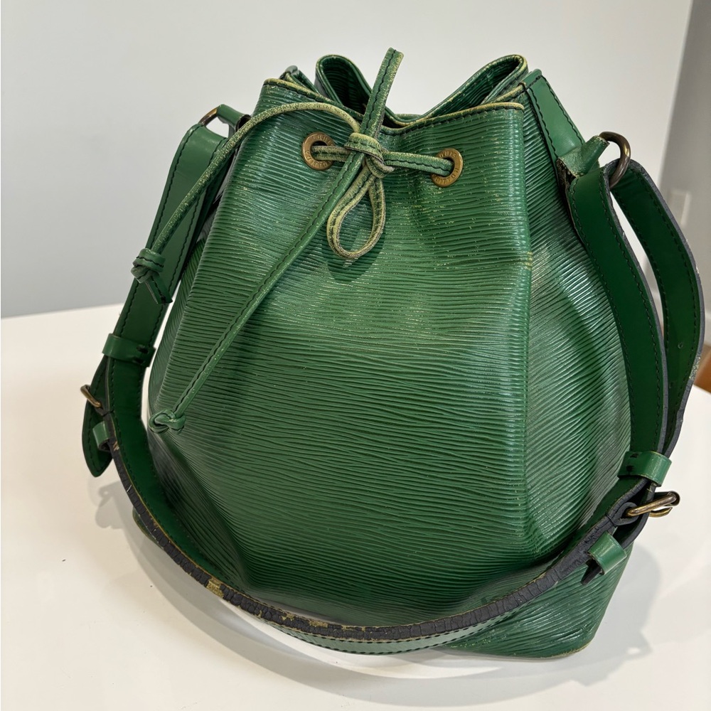 Vintage Louis Vuitton Green Epi Petit Noé Bucket Bag Shoulder Bag - Picture 3 of 16
